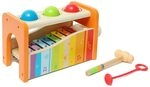 Hape Xylophon und Hammerspiel - mit ausziehbarem Xylophon, Kinderspielzeug zur