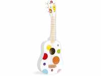 Janod - Confetti Holz-Gitarre, Musikinstrument für Kinder, Spielzeugnachbildung und