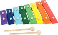 small foot Xylophon "Kunterbunt" aus Holz, mit acht bunten Klangst&auml;ben und zwei