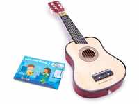 New Classic Toys - 10304 - Musikinstrument - Spielzeug Holzgitarre - Deluxe -