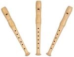 Mini-Blockfl&ouml;te aus Holz