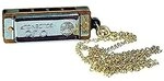 Goki UC080 - Musikinstrument - Mini-Mundharmonika mit Kette