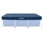 Intex 28038 - Poolabdeckung f&uuml;r Rechteckige Aufstellpools, PVC, Blau, 300x200 cm