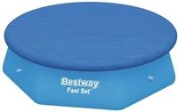 Bestway 58032 Abdeckplane f&uuml;r Fast Set Pool, Durchmesser 244 cm Blau