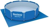 Bestway Flowclear quadratische Bodenplane, 335 x 335 cm, f&uuml;r Aufstellpools bis &Oslash;