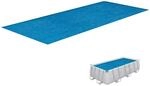 Bestway Flowclear Solarabdeckplane, 380 x 180 cm, 58240, Blau, 404x201x100 cm /