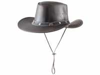 Pfiff 101003 Westernhut Texas, Cowboyhut, Western Cowboy Cowgirl, Rindleder Braun