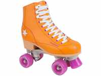 Hudora Disco Rollerskates Unisex Rollschuh, Orange/Lila, 35, 13200