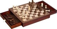 goki Magnetisches Schachspiel mit Schubladen - Tragbares Holzspielzeug f&uuml;r Kinder ab