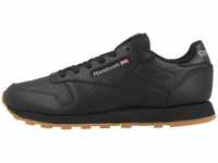 Reebok Damen Classic Leather Sneaker, Schwarz (Black/Gum), 37.5 EU
