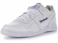 Reebok Workout Plus, Herren Sneakers, Weiß (White/Royal), 44.5 EU