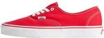 Vans AUTHENTIC, Unisex-Erwachsene Sneakers, 40.5 EU rot true white