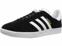 adidas Herren Gazelle Sneakers, Black White Gold Met, 43 1/3 EU