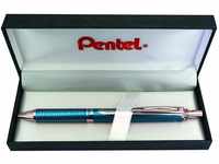 Pentel BL407S-BOX EnerGel Liquid-Gel-Roller Sterling mit matt-blau Gehäuse,