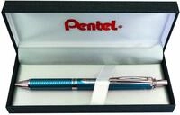 Pentel BL407S-BOX EnerGel Liquid-Gel-Roller Sterling mit matt-blau Geh&auml;use,