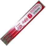 Pilot Pen 2265002B3 - Ersatzminen Frixion Point, St&auml;rke 0,5 mm, rot, radierbar, 3