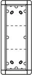 Ritto 1883320 Portier Rahmen AP 3fach silber