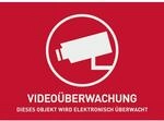ABUS Warnaufkleber AU1320 Video&uuml;berwachung - 148 x 105 mm, Reflektierend