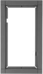 Siedle Kombirahmen 2 Module KR 611-2-1-0 Dg, dunkelgrau glimmer, 4919369