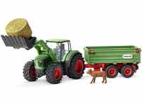 schleich 42379 Traktor mit Anhänger, für Kinder ab 3+ Jahren, FARM WORLD -...