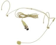 OMNITRONIC HS-1100 XLR Headset-Mikrofon | Leichtes, hautfarbenes Kopfb&uuml;gelmikrofon