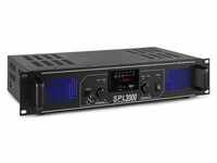 SkyTec SPL 2000MP3 PA Verstärker Endstufe 2000 Watt, mit 3-Band-Equalizer, 3...