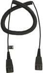Jabra 8730-009 Verl&auml;ngerungskabel, 2 x QD, 2m, Spiral Schwarz