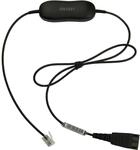 Jabra 88007-99 Glatt Anschlusskabel GN1221, QD auf RJ9 Schwarz