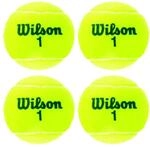 Wilson Tennisb&auml;lle, Triniti, 4 B&auml;lle, H&uuml;lle 100% recyclebar, WRT125200, WRT110000,