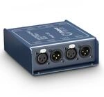 Palmer MS 02 - Mikrofon Splitter Box 2-Kanal, blau