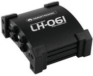 OMNITRONIC LH-061 PRO Duale DI-Box passiv | Passive 2-Kanal-DI-Box/Splitter,...