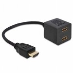 Delock High Speed HDMI mit Ethernet Splitter 1 X Stecker zu 2 x Buchse