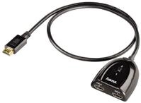 Hama 00122224 Umschalter (2X Buchse auf Stecker) schwarz