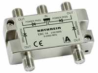 Kathrein EBC 14 4-fach-Verteiler (F-Anschluss, 5-2400 MHz, Rückweg- und
