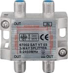 Goobay 3-fach Sat-Verteiler 100dB 5-2500 MHz digital-tauglich silber