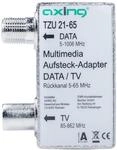 Axing TZU 21-65 Multimedia-Aufsteckadapter Verteiler f&uuml;r Kabelmodem und TV