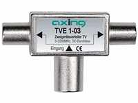 Axing TVE 1-03 TV Zwei-Geräte-Verteiler BK Sat DVB-T2 HD (5-2200 MHz)...