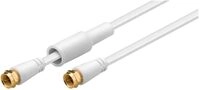 Wentronic 67297-GB SAT-Kabel, witterungsfeste Schutzkappe, 7,5 m, Wei&szlig;