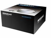 MegaSat 100145 Koaxial Kabel Set Quad Shield 120, 10m weiß