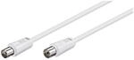 Goobay 11511 Antennenkabel 2,5m / Koax Stecker auf Koax Buchse / SAT Kabel