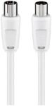 Goobay 11512 Antennenkabel 5m / Koax Stecker auf Koax Buchse / SAT Kabel Koaxialkabel