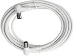 Axing BAK 993-00 Anschlusskabel IEC, Koax-Winkelstecker mit Koax-Kupplung,