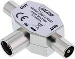 InLine Antenne T-Verteiler f&uuml;r TV, 1x Koax Buchse an 2x Koax Stecker