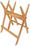 DEMA S&auml;gebock Buche 660x550x800 &ndash; Robuster Holzs&auml;gebock aus Buchenholz, stabiler