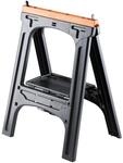 Kunststoff Allzweckbock 2er Set, Tragkraft je Bock 200 kg, orange mit perforierter
