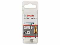 Bosch Professional Stufenbohrer HSS-TiN mit 3-Flächen-Schaft (Ø 4-20 mm, 9 Stufen)