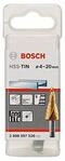 Bosch Professional Stufenbohrer HSS-TiN mit 3-Fl&auml;chen-Schaft (&Oslash; 4-20 mm, 9 Stufen)
