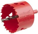 wolfcraft Bi-Metall-Lochs&auml;ge ⌀ 65 mm I 5473000 I F&uuml;r Trockenbaumaterialien, Holz,