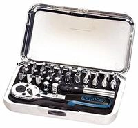 KS Tools 918.4500 1/4" CHROME Bit-Satz, 31-tlg. hochglanz Bits