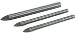 Silverline 217584 Glas- und Fliesenbohrer, 3-tlg. Satz 5, 6 u. 8 mm